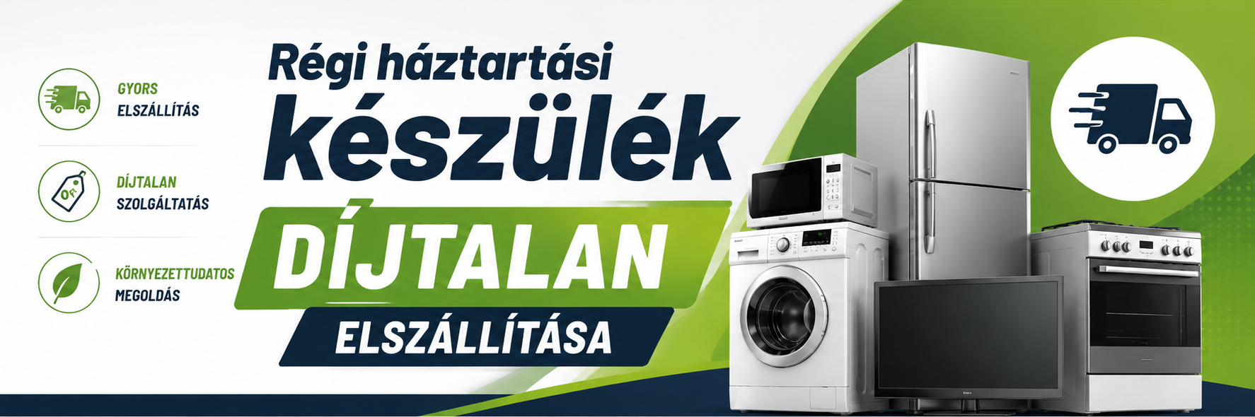 Régi készülék díjtalan elszállítása
