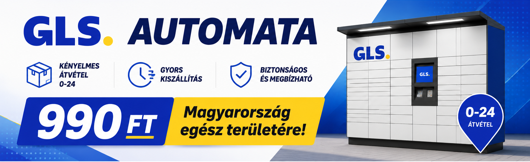 GLS csomagautomata – kényelmes és gyors átvétel országszerte