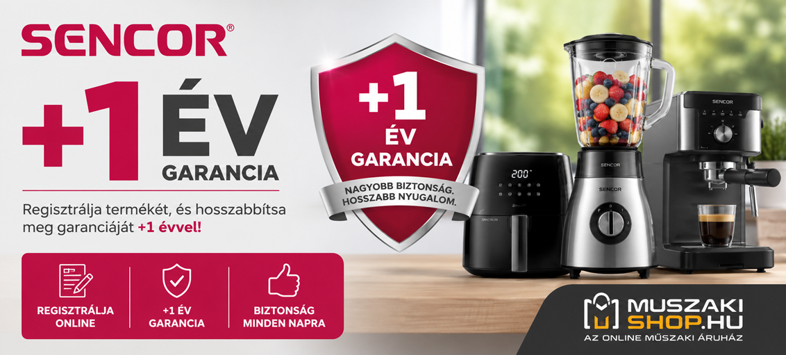 Sencor +1 év garancia