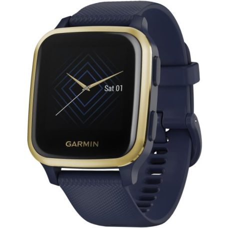 Garmin Venu Sq Music okosóra Tengerészkék, világos arany kerettel, 010-02426-12