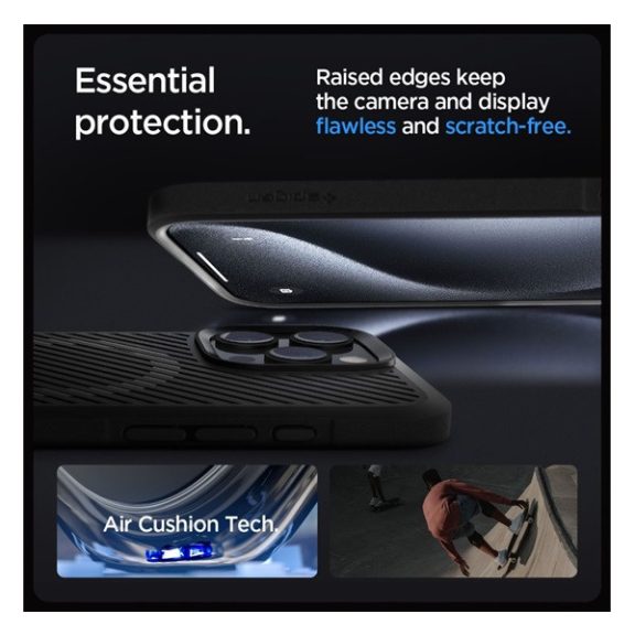 Spigen Core Armor MagFit Apple iPhone 16 Pro tok, MagSafe, Matte Black, fekete