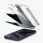 Spigen Glas.tR EZ Fit Apple iPhone 16 / iPhone 15 Privacy tempered kijelzővédő fólia felhelyező kerettel (2db)