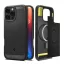 Spigen Rugged Armor MagFit Apple iPhone 16 Pro tok, Matte Black, fekete
