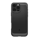Spigen Rugged Armor MagFit Apple iPhone 16 Pro tok, Matte Black, fekete