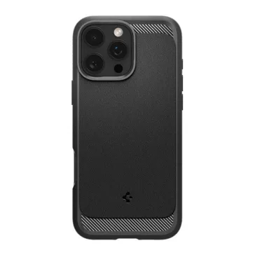   Spigen Rugged Armor MagFit Apple iPhone 16 Pro tok, Matte Black, fekete