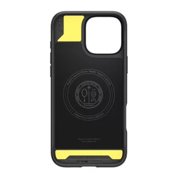   Spigen Rugged Armor MagFit Apple iPhone 16 Pro tok, Matte Black, fekete