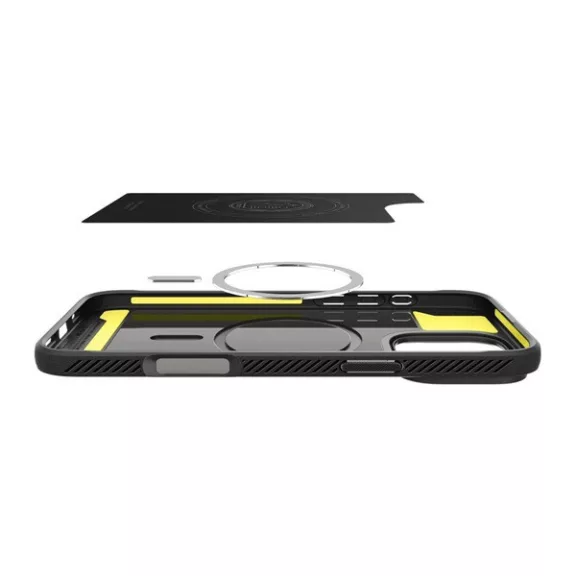 Spigen Rugged Armor MagFit Apple iPhone 16 Pro tok, Matte Black, fekete