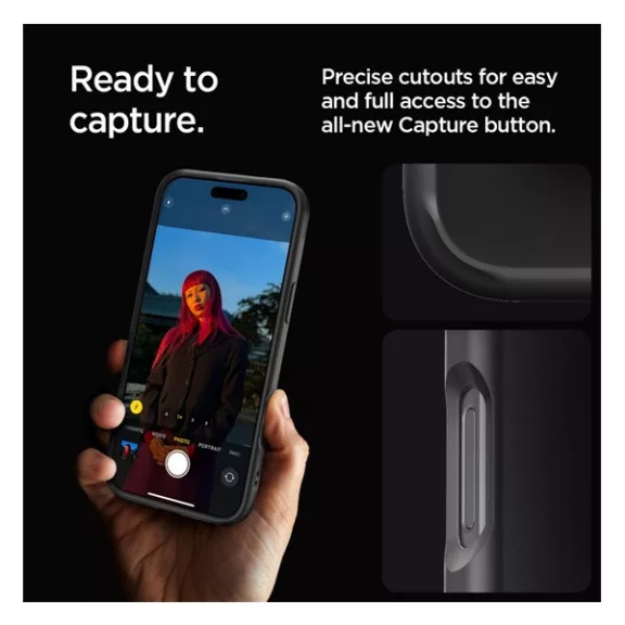 Spigen Ultra Hybrid Apple iPhone 16 Pro tok, Frost, fekete