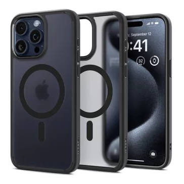   Spigen Ultra Hybrid MagFit Apple iPhone 16 Pro tok, MagSafe, Frost, fekete