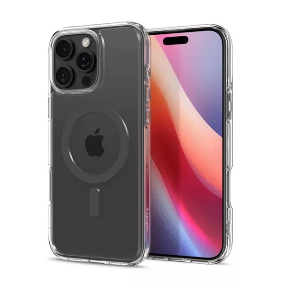 Spigen Ultra Hybrid MagFit Apple iPhone 16 Pro tok, MagSafe Grafit, szürke