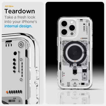   Spigen Ultra Hybrid MagFit Apple iPhone 16 Pro tok, Neo One MagSafe, átlátszó