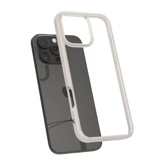 Spigen Ultra Hybrid Apple iPhone 16 Pro tok, Natural Titanium, átlátszó-bézs