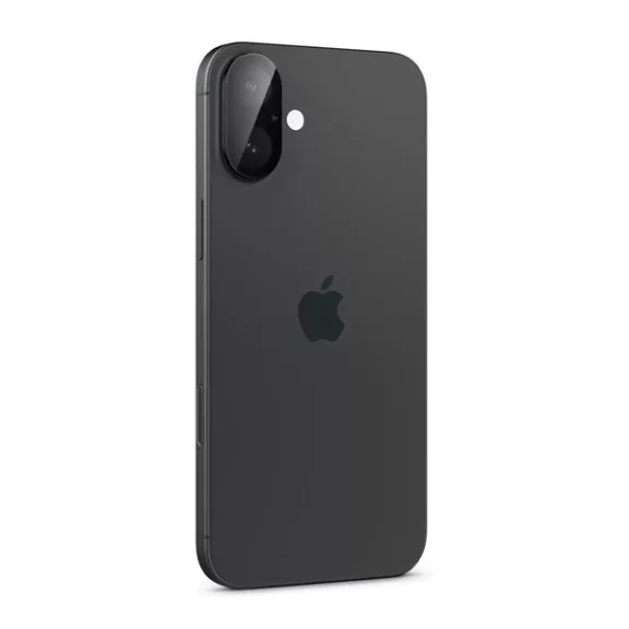 Spigen Glas.tR Optik Apple iPhone 16 Plus / iPhone 16 Tempered kameravédő fólia, fekete (2db)