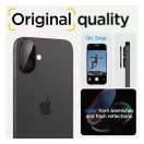 Spigen Glas.tR Optik Apple iPhone 16 Plus / iPhone 16 Tempered kameravédő fólia, fekete (2db)