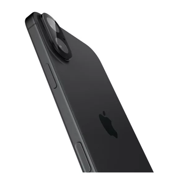 Spigen Glas.tR Optik Apple iPhone 16 Plus / iPhone 16 Tempered kameravédő fólia, fekete (2db)