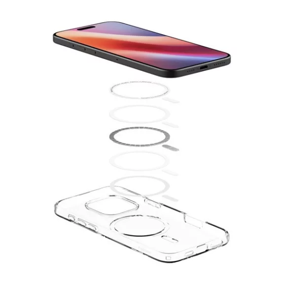 Spigen Liquid Crystal MagFit Apple iPhone 16 Pro Max tok, MagSafe, Crystal Clear, átlátszó