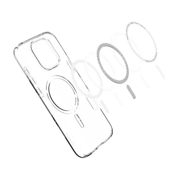 Spigen Liquid Crystal MagFit Apple iPhone 16 Pro Max tok, MagSafe, Crystal Clear, átlátszó