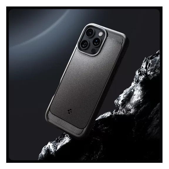 Spigen Rugged Armor MagFit Apple iPhone 16 Pro Max tok, szürke