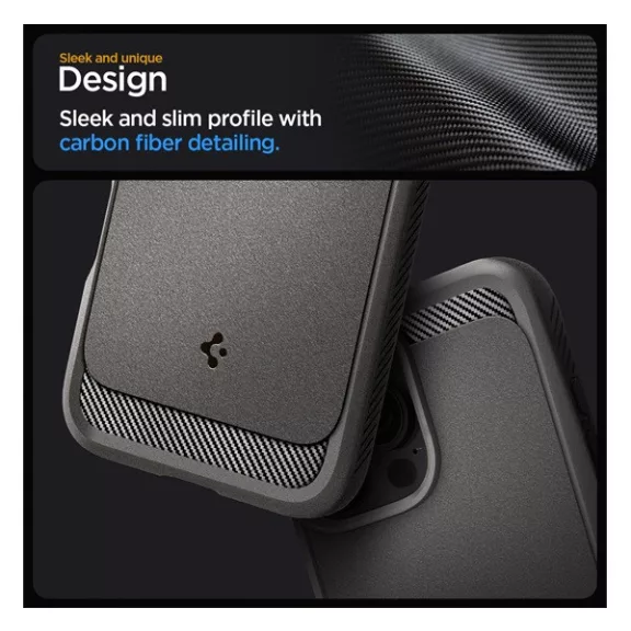 Spigen Rugged Armor MagFit Apple iPhone 16 Pro Max tok, szürke