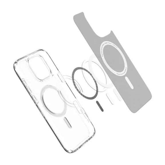Spigen Ultra Hybrid MagFit Apple iPhone 16 Pro Max tok, MagSafe, Frost Clear tok, átlátszó