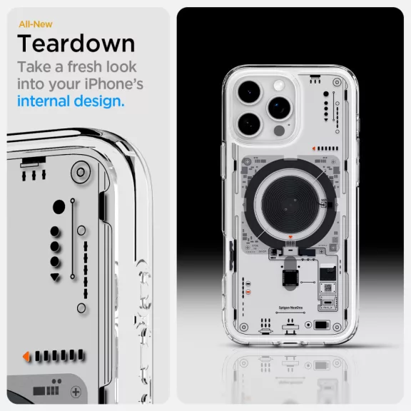 Spigen Ultra Hybrid MagFit Apple iPhone 16 Pro Max tok, MagSafe, Neo One, átlátszó