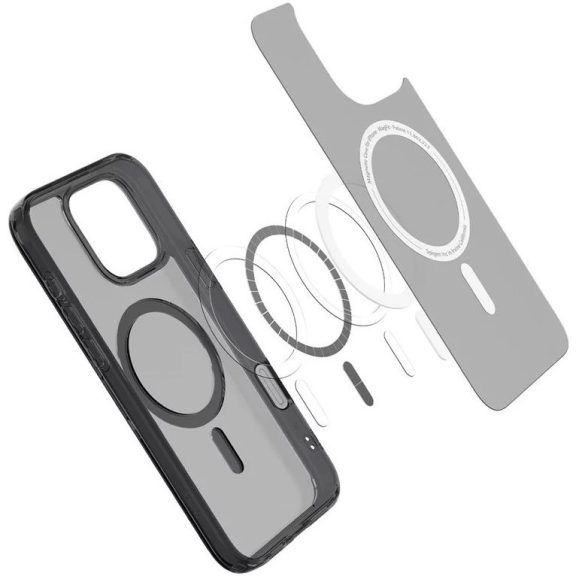 Spigen Ultra Hybrid T MagFit Apple iPhone 16 Pro Max tok, MagSafe, Frost Black, fekete