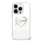 Guess IML Heart iPhone 16 Pro kemény hátlap tok, átlátszó GUHCP16LHCHGSPT