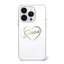 Guess IML Heart iPhone 16 Pro kemény hátlap tok, átlátszó GUHCP16LHCHGSPT