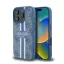 Guess 4G Printed Stripes iPhone 16 Pro MagSafe kemény hátlap tok, kék GUHMP16LP4RPSB