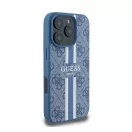 Guess 4G Printed Stripes iPhone 16 Pro MagSafe kemény hátlap tok, kék GUHMP16LP4RPSB