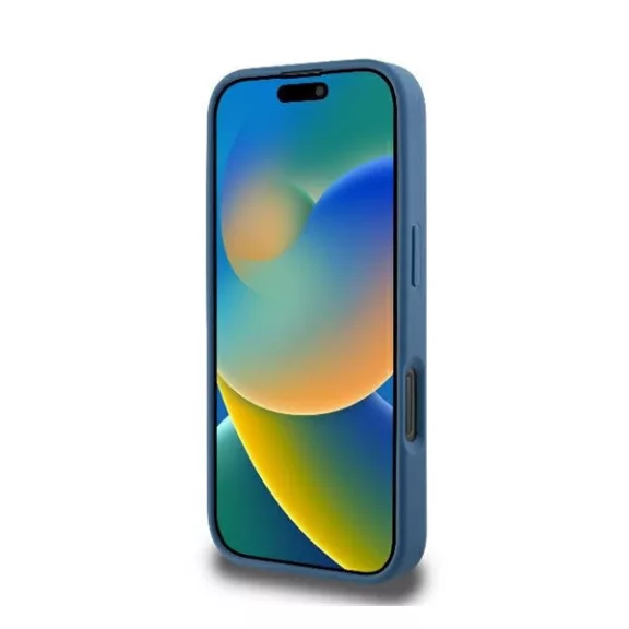 Guess 4G Printed Stripes iPhone 16 Pro MagSafe kemény hátlap tok, kék GUHMP16LP4RPSB