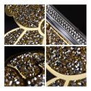 Teddy Bear iPhone 15 csillogó köves tok, arany