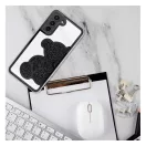 Teddy Bear Samsung Galaxy A15 4G / A15 5G csillogó köves tok, fekete