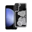 Teddy Bear Samsung Galaxy A25 5G csillogó köves tok, ezüst