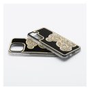 Teddy Bear iPhone 16 csillogó köves tok, arany