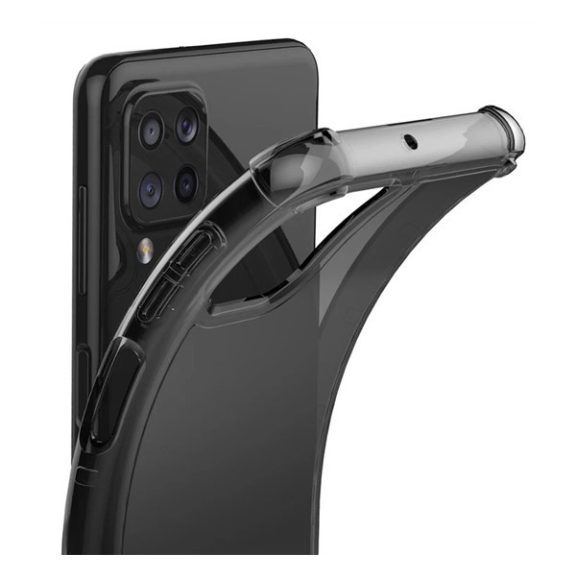 Samsung Galaxy M32 matt ütésálló gyári tok, füstszínű (GP-FPM325KDABW)