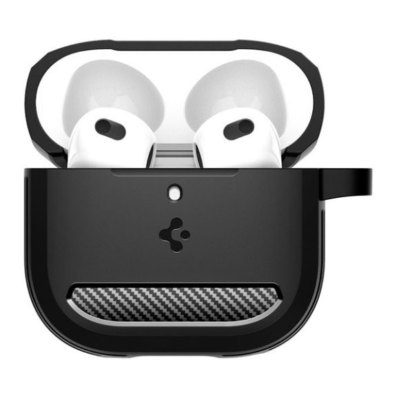 Spigen Rugged Armor AirPods 4 tok, Matte Black, fekete ACS08642