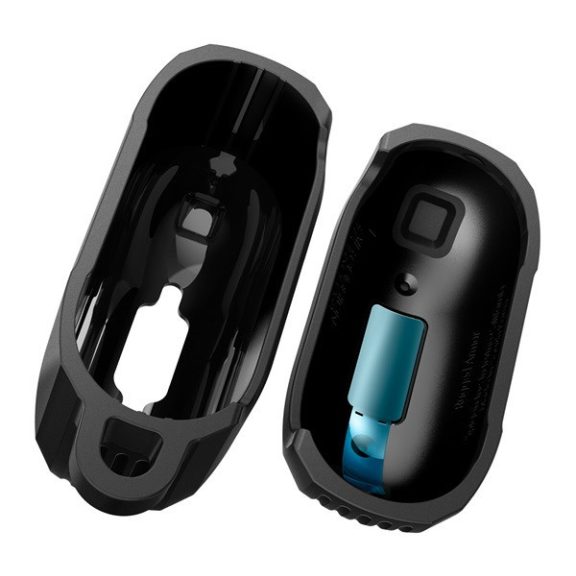 Spigen Rugged Armor AirPods 4 tok, Matte Black, fekete ACS08642
