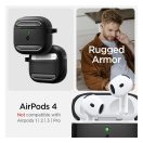 Spigen Rugged Armor AirPods 4 tok, Matte Black, fekete ACS08642