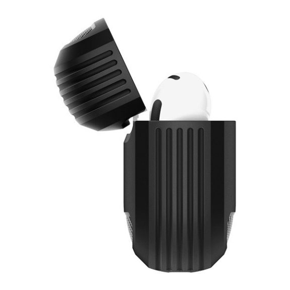 Spigen Rugged Armor AirPods 4 tok, Matte Black, fekete ACS08642