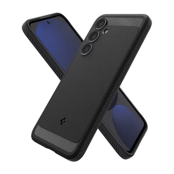Spigen Rugged Armor Samsung Galaxy S24 FE Matte Black tok, fekete ACS08578