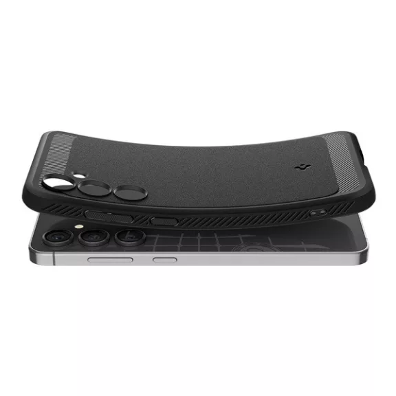 Spigen Rugged Armor Samsung Galaxy S24 FE Matte Black tok, fekete ACS08578