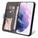 Apple Wooze Colour Wallet iPhone 16 Pro oldalra nyíló tok, stand, kártyatartóval, kézpánttal, kék