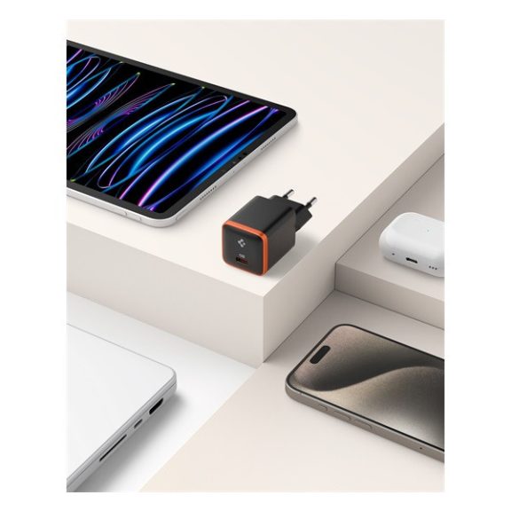 Spigen ArcStation Essential EE301EU töltő adapter, 30W, fekete