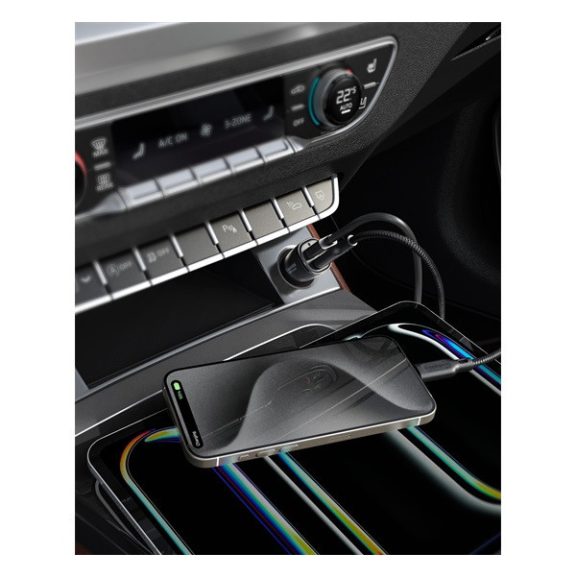 Spigen ArcStation Essential EV482 autós töltő, 48W, fekete