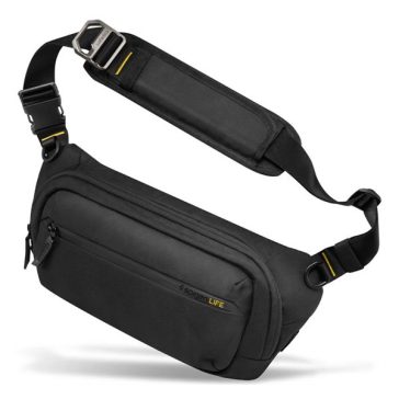   Spigen Klasden KD410 vízálló válltáska kulcstartóval, fekete