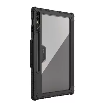   Nillkin Bumper Pro Samsung Galaxy Tab S9 Ultra/S10 Ultra közepesen ütésálló tok kitámasztóval, fekete