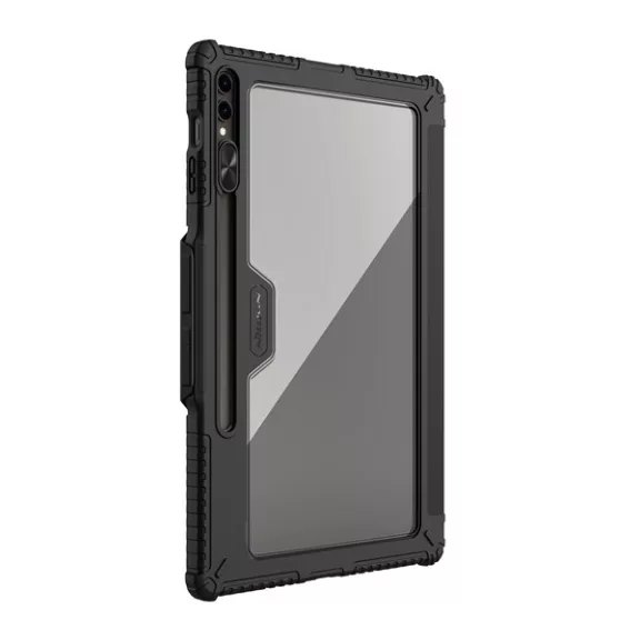 Nillkin Bumper Pro Samsung Galaxy Tab S9 Ultra/S10 Ultra közepesen ütésálló tok kitámasztóval, fekete