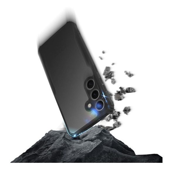 Samsung Galaxy A35 ütésálló tok erősített peremmel, fekete