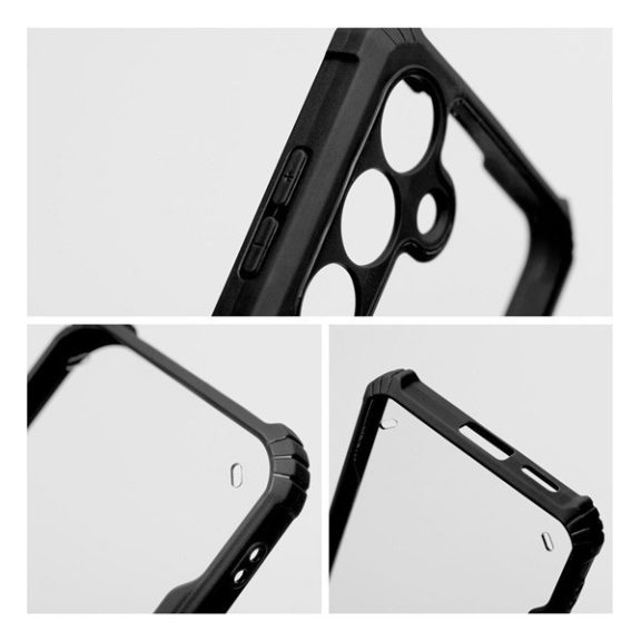 Samsung Galaxy A35 ütésálló tok erősített peremmel, fekete